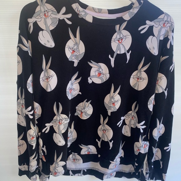 Peter Alexander Bugs Bunny Looney Tunes Long Sleeved Womens Knit Top Size Small - Picture 5 of 14